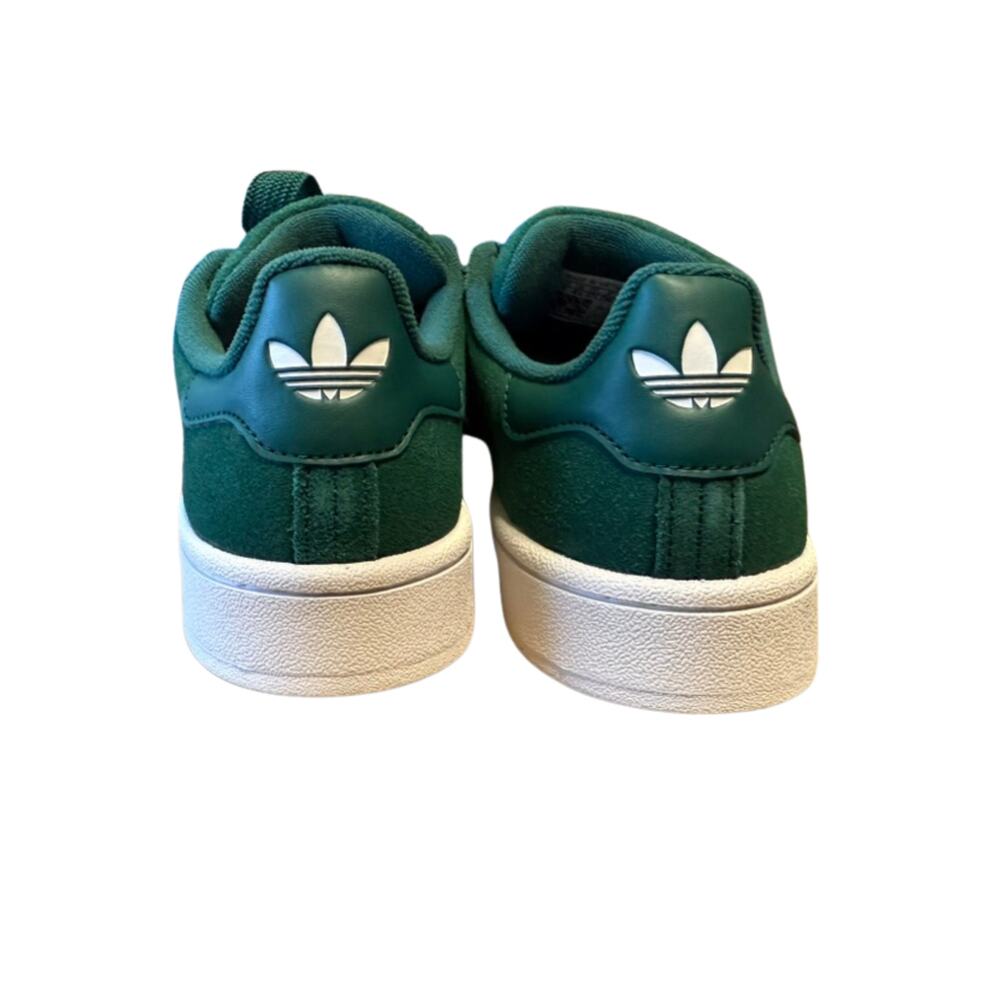 adidas Teal Green Suede Sneakers with Purple Stripes - Picture 7 of 10